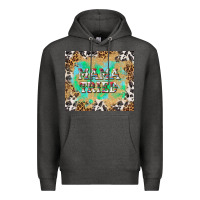 Charcoal Heather mama tried with leopard and cowhide tumbler tbs Premium Hoodie - TumblerDesignByShophia
