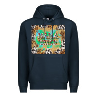Navy mama tried with leopard and cowhide tumbler tbs Premium Hoodie - TumblerDesignByShophia