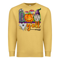 Antique Gold Boo Y'all Premium Sweatshirt - texasbilliewilder