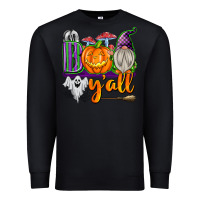 Black Boo Y'all Premium Sweatshirt - texasbilliewilder
