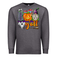 Charcoal Heather Boo Y'all Premium Sweatshirt - texasbilliewilder