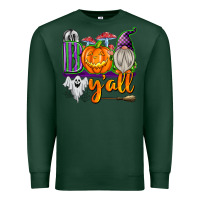 Sports Green Boo Y'all Premium Sweatshirt - texasbilliewilder