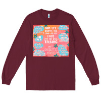 Burgundy sarcastic quotes Long Sleeve Tee - MaliasSmallBusiness