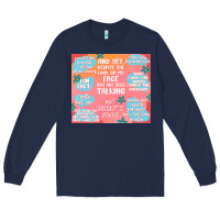 Navy sarcastic quotes Long Sleeve Tee - MaliasSmallBusiness