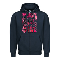 Navy in october we wear pink Zipper Hoodie - LillyAllenDesigns