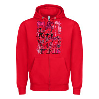 Red in october we wear pink Zipper Hoodie - LillyAllenDesigns