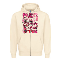 Sandshell in october we wear pink Zipper Hoodie - LillyAllenDesigns