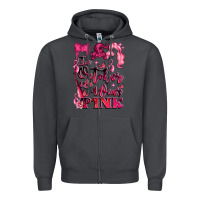 Smoke in october we wear pink Zipper Hoodie - LillyAllenDesigns