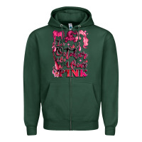 Sports Green in october we wear pink Zipper Hoodie - LillyAllenDesigns