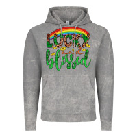 Cloud Rock Western St. Patrick's Rainbow Lucky And Blessed Vintage Hoodie - Artiststas
