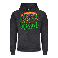 Vintage Black Western St. Patrick's Rainbow Lucky And Blessed Vintage Hoodie - Artiststas