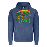 Vintage Denim Western St. Patrick's Rainbow Lucky And Blessed Vintage Hoodie - Artiststas