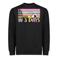 Black a lot can happen in 3 days Heavyweight Sweatshirt - MaliasSmallBusiness