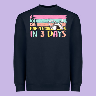 A Lot Can Happen In 3 Days Heavyweight Sweatshirt Designed By Maliassmallbusiness