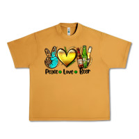 Peanut Butter peace love beer Urban Heavy Tee - AdoDesignShop