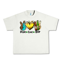 Pistachio peace love beer Urban Heavy Tee - AdoDesignShop
