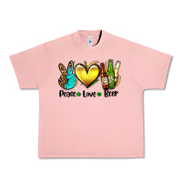 Salmon peace love beer Urban Heavy Tee - AdoDesignShop