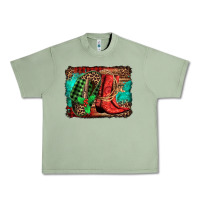 Oil Green country boots Christmas Urban Heavy Tee - Jasminsmagicworld