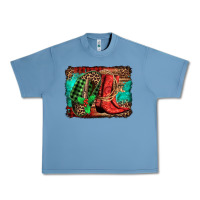 Pebble Blue country boots Christmas Urban Heavy Tee - Jasminsmagicworld