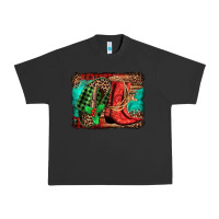 Pigment Black country boots Christmas Urban Heavy Tee - Jasminsmagicworld