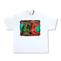 White country boots Christmas Urban Heavy Tee - Jasminsmagicworld