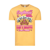 Vintage Mustard As A Sagittarius Girl I Was Born With My Heart On My Sleeve And  Mouth Vintage Tee - Jasminsmagicworld