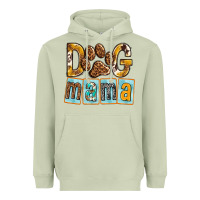 Matcha Dog Mama with Paw Heavyweight Hoodie - texasbilliewilder