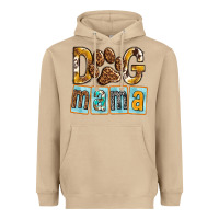 Mushroom Dog Mama with Paw Heavyweight Hoodie - texasbilliewilder