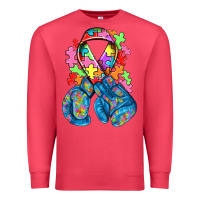 Cardinal autism awareness with boxing gloves Premium Sweatshirt - NancyCooperArtShop