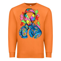 Carrot autism awareness with boxing gloves Premium Sweatshirt - NancyCooperArtShop