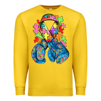 Lemon autism awareness with boxing gloves Premium Sweatshirt - NancyCooperArtShop