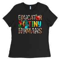 Black educator of tiny humans Ladies Tee - Zillion Design Studio