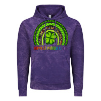 Cloud Purple Happy St. Patrick's Day Shamrock Rainbow Vintage Hoodie - Artiststas