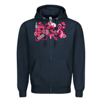 Navy pca breast cancer patient care assistant Zipper Hoodie - LillyAllenDesigns
