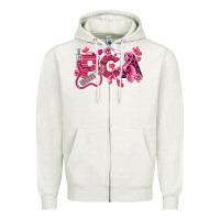 Oatmeal Heather pca breast cancer patient care assistant Zipper Hoodie - LillyAllenDesigns