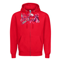 Red pca breast cancer patient care assistant Zipper Hoodie - LillyAllenDesigns