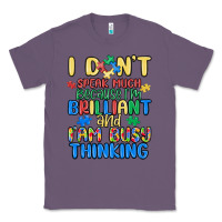 Lavender dont speak much because im brilliant Classic Tee - MaliasSmallBusiness