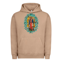 Pigment Burro Our Lady Of Guadalupe Gemstone Sunflowers Urban Hoodie - FaDigitalArtStudio