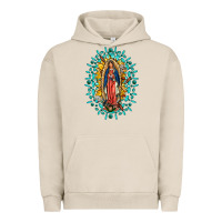 Pigment French Oak Our Lady Of Guadalupe Gemstone Sunflowers Urban Hoodie - FaDigitalArtStudio