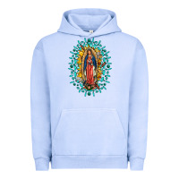 Pigment Grape Ice Our Lady Of Guadalupe Gemstone Sunflowers Urban Hoodie - FaDigitalArtStudio