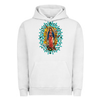 Pigment Lunar Rock Our Lady Of Guadalupe Gemstone Sunflowers Urban Hoodie - FaDigitalArtStudio
