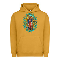 Pigment Peanut Butter Our Lady Of Guadalupe Gemstone Sunflowers Urban Hoodie - FaDigitalArtStudio