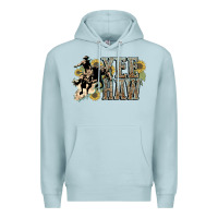 Blue Mist Yee haw Cowboy western Premium Hoodie - HowdyJamesFarm