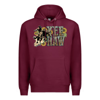 Burgundy Yee haw Cowboy western Premium Hoodie - HowdyJamesFarm