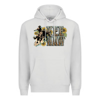 Dove Grey Yee haw Cowboy western Premium Hoodie - HowdyJamesFarm