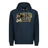 Navy Yee haw Cowboy western Premium Hoodie - HowdyJamesFarm