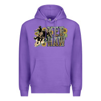 Purple Yee haw Cowboy western Premium Hoodie - HowdyJamesFarm