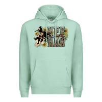 Seafoam Yee haw Cowboy western Premium Hoodie - HowdyJamesFarm