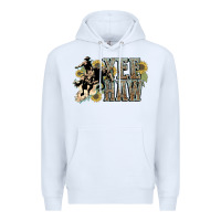 White Yee haw Cowboy western Premium Hoodie - HowdyJamesFarm