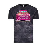 Cloud Black truck in october we wear pink Vintage Tee - AdoDesignShop